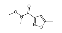 3-Isoxazolecarboxamide,N-methoxy-N,5-dimethyl-(9CI)结构式