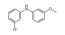 (3-chloro-phenyl)-(3-methoxy-phenyl)-amine结构式