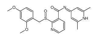 2-[(2,4-dimethoxyphenyl)methylsulfinyl]-N-(2,6-dimethylpyridin-4-yl)pyridine-3-carboxamide Structure