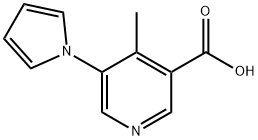 4-Methyl-5-(1H-pyrrol-1-yl)nicotinic acid Structure
