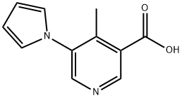 4-Methyl-5-(1H-pyrrol-1-yl)nicotinic acid structure