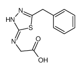 2-[(5-benzyl-1,3,4-thiadiazol-2-yl)amino]acetic acid Structure