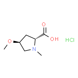 D-​Proline, 4-​methoxy-​1-​methyl-​, (4S)​- hydrochloride Structure