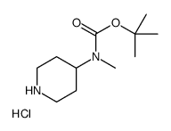 甲基(哌啶-4-基)氨基甲酸叔丁酯盐酸盐结构式