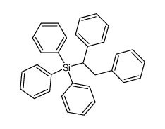 bibenzyl-α-yl-triphenyl-silane Structure