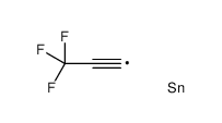trimethyl(3,3,3-trifluoroprop-1-ynyl)stannane结构式