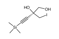 2-(iodomethyl)-4-(trimethylsilyl)but-3-yne-1,2-diol Structure