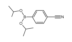 di-isopropyl 4-cyanophenylboronate结构式