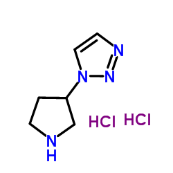 1-(3-Pyrrolidinyl)-1H-1,2,3-triazole dihydrochloride结构式