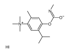 trimethyl-[2-methyl-4-(methylcarbamoyloxy)-5-propan-2-yl-phenyl]azaniu m iodide结构式