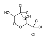 2,2,2-trichloro-1-(2,2,2-trichloro-1-hydroxyethyl)peroxyethanol结构式