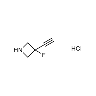 3-乙炔基-3-氟氮杂环丁烷盐酸盐结构式