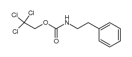 2,2,2-trichloroethyl N-phenethylcarbamate结构式