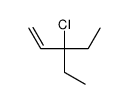 3-chloro-3-ethylpent-1-ene Structure