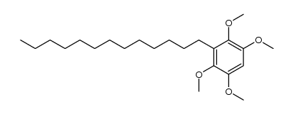 1,2,4,5-tetramethoxy-3-tridecylbenzene Structure