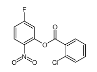 (5-fluoro-2-nitrophenyl) 2-chlorobenzoate Structure