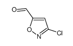 5-Isoxazolecarboxaldehyde, 3-chloro- (9CI) Structure