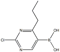 2-Chloro-4-(n-propyl)pyrimidine-5-boronic acid结构式