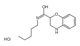 3,4-dihydro-2H-1,4-benzoxazine-2-carbonyl(pentyl)azanium,chloride Structure