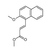 methyl 3-(2-methoxynaphthalen-1-yl)acrylate结构式
