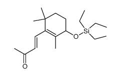 (E)-4-(2,6,6-trimethyl-3-((triethylsilyl)oxy)cyclohex-1-en-1-yl)but-3-en-2-one结构式