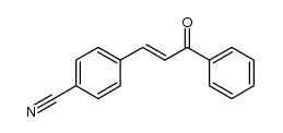 4-[(1E)-3-oxo-3-phenylprop-1-en-1-yl]benzonitrile结构式