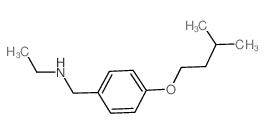 N-[4-(Isopentyloxy)benzyl]-1-ethanamine结构式