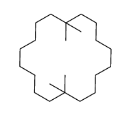 1,1,10,10-tetramethylcyclooctadecane Structure