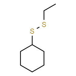 (Cyclohexyl)ethyl persulfide结构式