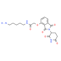 Thalidomide-O-amide-C5-NH2结构式