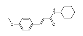 (E)-N-cyclohexyl-3-(4-methoxyphenyl)acrylamide Structure