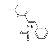 propan-2-yl (E)-3-(2-sulfamoylphenyl)prop-2-enoate结构式