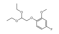 1-(2,2-diethoxyethoxy)-4-fluoro-2-methoxybenzene Structure
