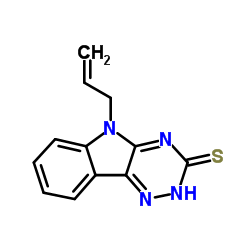 5-ALLYL-3-MERCAPTOINDOLO[2,3-E]-1,2,4-TRIAZINE structure