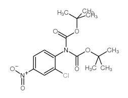N,N-DIBOC-2-CHLORO-4-NITROANILINE结构式