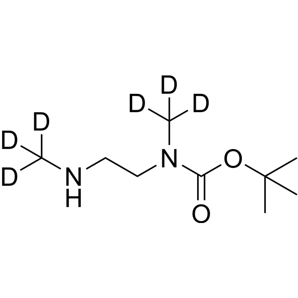 N-Boc-N,N′-dimethylethylenediamine-d6结构式