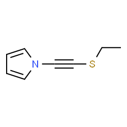 1H-Pyrrole, 1-[(ethylthio)ethynyl]- (9CI) structure