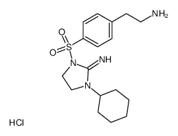 1-<sulfonyl>-3-cyclohexyl-2-iminoimidazolidine dihydrochloride Structure