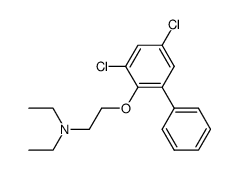 diethyl-[2-(3,5-dichloro-biphenyl-2-yloxy)-ethyl]-amine Structure