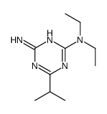 2-N,2-N-diethyl-6-propan-2-yl-1,3,5-triazine-2,4-diamine结构式
