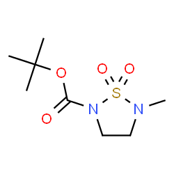 1,2,5-Thiadiazolidine-2-carboxylic acid, 5-methyl-, 1,1-dimethylethyl ester, 1,1-dioxide Structure