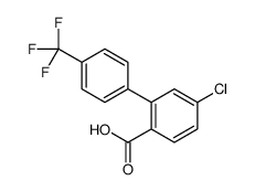 4-chloro-2-[4-(trifluoromethyl)phenyl]benzoic acid Structure
