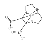 Cobalt(1+),[N,N'-bis(2-aminoethyl)-1,2-ethanediamine-N,N',N'',N''']bis(nitrito-N)-,chloride (9CI) Structure