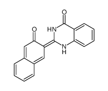 2-(3-oxonaphthalen-2-ylidene)-1H-quinazolin-4-one结构式