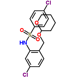 4-Chloro-N-{5-chloro-2-[(tetrahydro-2H-pyran-2-yloxy)methyl]phenyl}benzenesulfonamide Structure