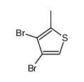 3,4-dibromo-2-methylthiophene Structure