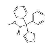 imidazol-1-yl-diphenyl-acetic acid methyl ester结构式
