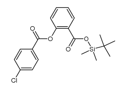 tert-butyldimethylsilyl 2-((4-chlorobenzoyl)oxy)benzoate结构式