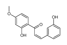 1-(2-hydroxy-4-methoxyphenyl)-3-(3-hydroxyphenyl)prop-2-en-1-one structure