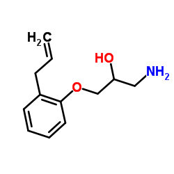 1-(2-ALLYL-PHENOXY)-3-AMINO-PROPAN-2-OL structure